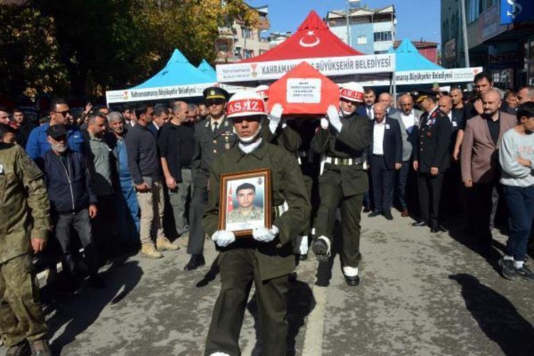 Şehit Bektaşın cenazesi, Kahramanmaraşta toprağa verildi