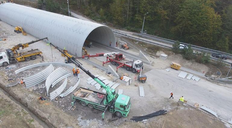 90 metre uzatılan Bolu Dağı Tüneli yarın ulaşıma açılıyor