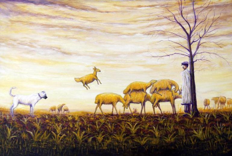 Çoban ressamın sergisi, Antalyada