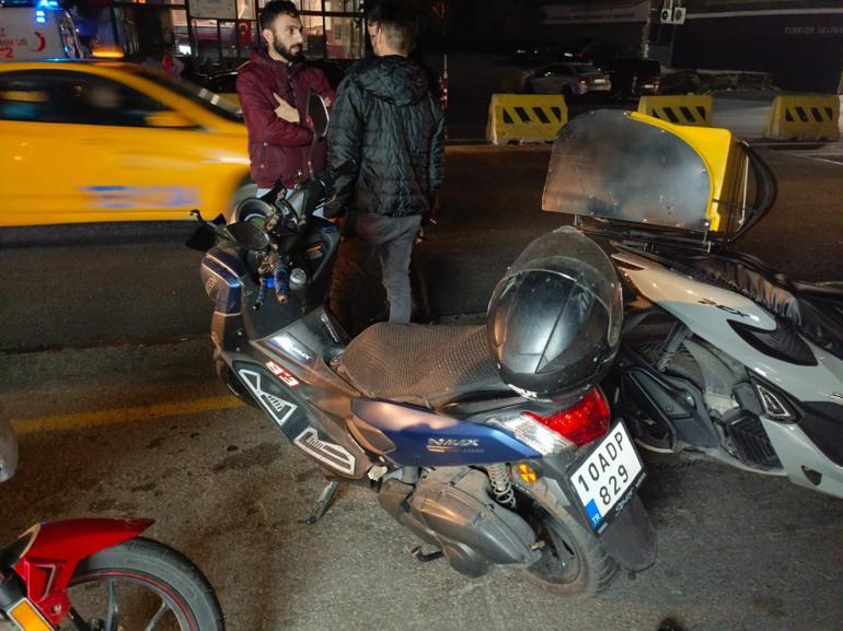 Fatihte motosikletin çarptığı kişi yaralandı