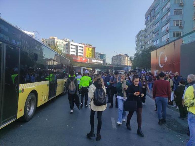 4. Levent metro istasyonunda intihar girişimi: Seferler iptal oldu, ulaşım kilitlendi