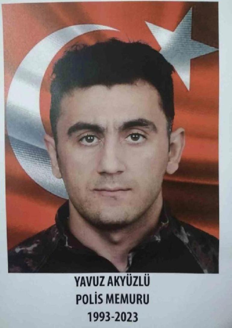 Hakkaride kazada ölen polis memuru, memleketi Trabzon’da toprağa verildi