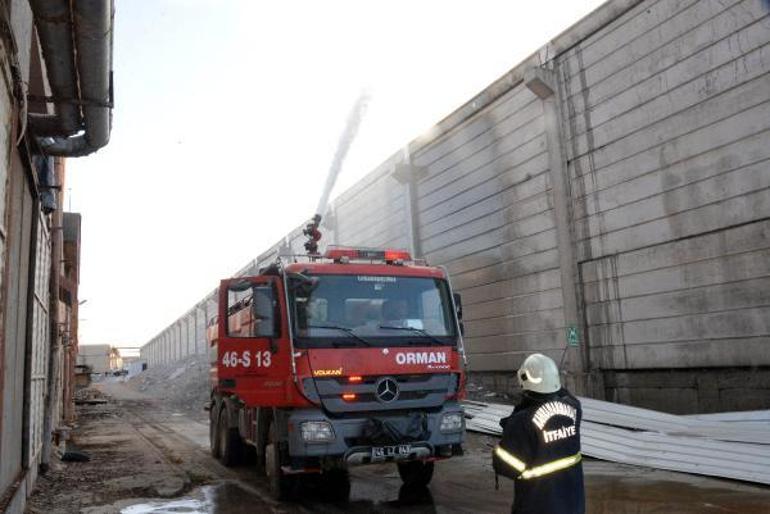 Kahramanmaraşta fabrika yangını kontrol altına alındı