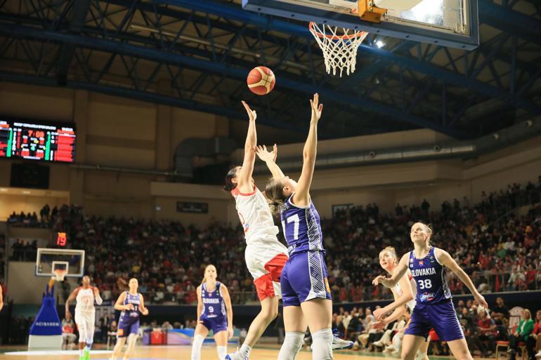 A Milli Kadın Basketbol Takımı, Slovakyayı farklı geçti