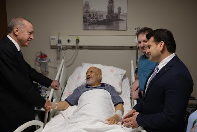 Cumhurbaşkanı Erdoğandan eski Devlet Bakanı Aksaya ziyaret