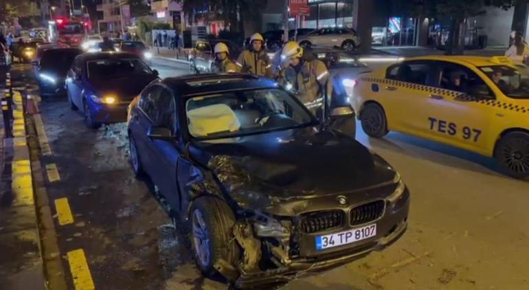 Kadıköyde alkollü sürücünün kullandığı otomobil kaza yaptı: 1 kişi yaralandı