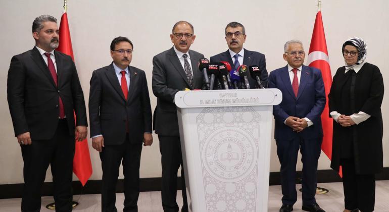 Bakan Tekin: Okul yapılarımızın olası depremlere karşı hazırlık durumlarını değerlendirdik