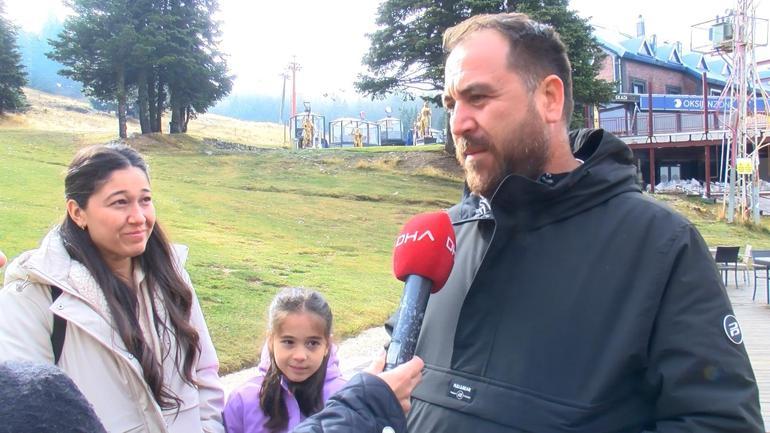 Uludağa mevsimin ilk karı yağdı