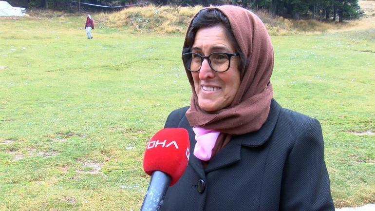 Uludağa mevsimin ilk karı yağdı