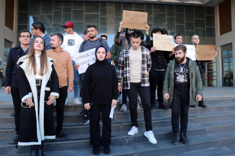 Edirnede üniversite öğrencileri, toplu ulaşım ücretlerini protesto etti