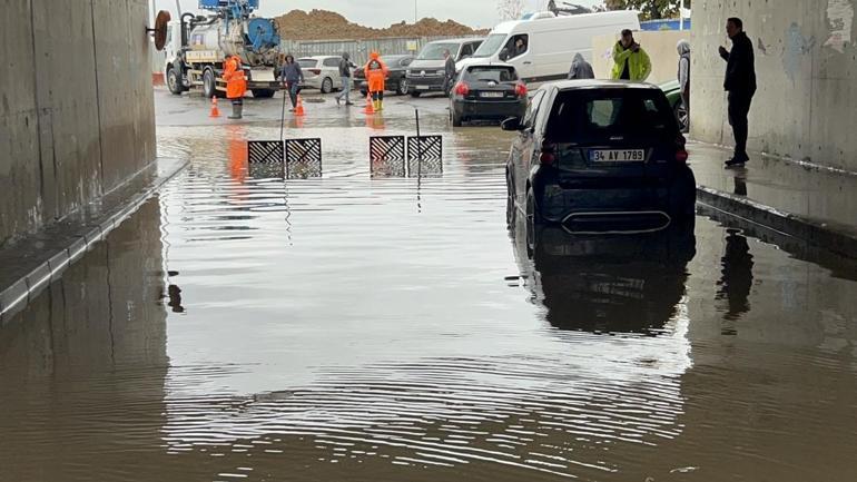 Maltepede alt geçidi su bastı