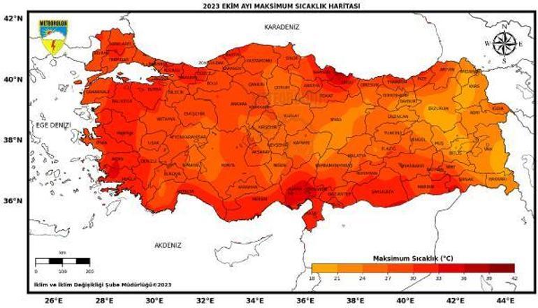 Türkiye, son 53 yılın en sıcak 7’nci ekim ayını yaşadı