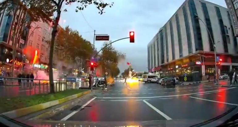 Sultangazide caddede patlatılan havai fişekler paniğe neden oldu