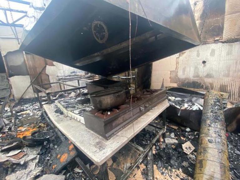 Bodrumda restoran yangını