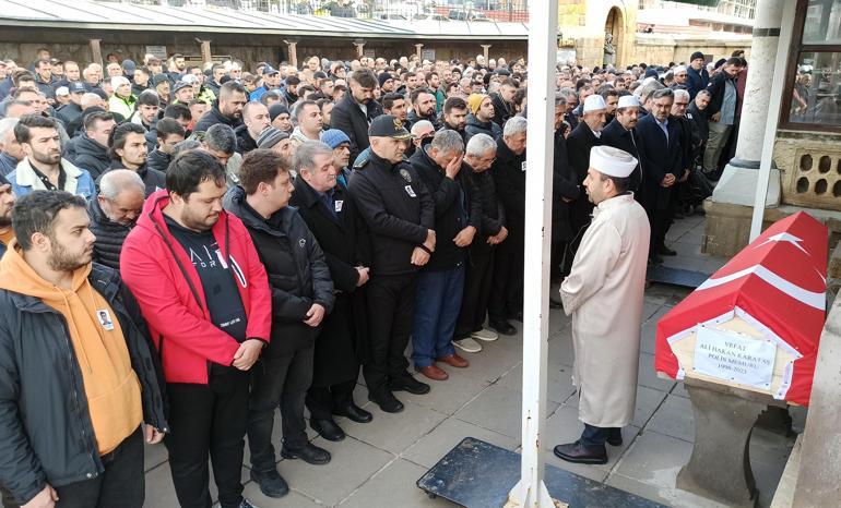 Kazada ölen polis, memleketinde son yolculuğuna uğurlandı