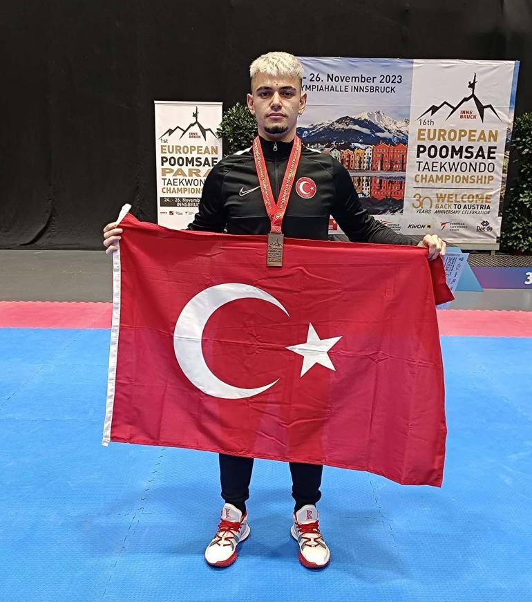 Milli Taekwondocu Muhammed Çağrı Gülen, altın madalya kazandı