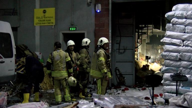 Başakşehirde depoda yangın