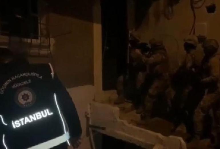 İstanbulda kaçak göçmen operasyonu: 262 kişi yakalandı