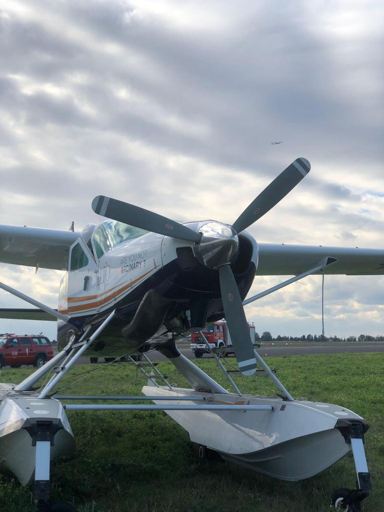 Atatürk Havalimanında özel uçak pistten çıktı