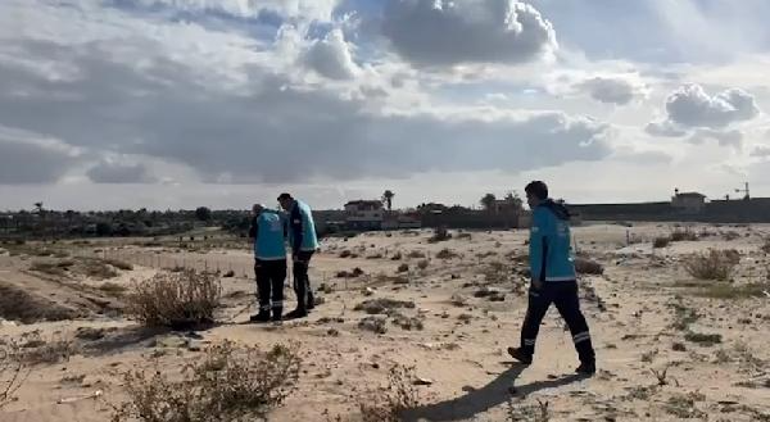 Sahra Hastanesi için gönderilen teknik heyet, Gazzeye ulaştı