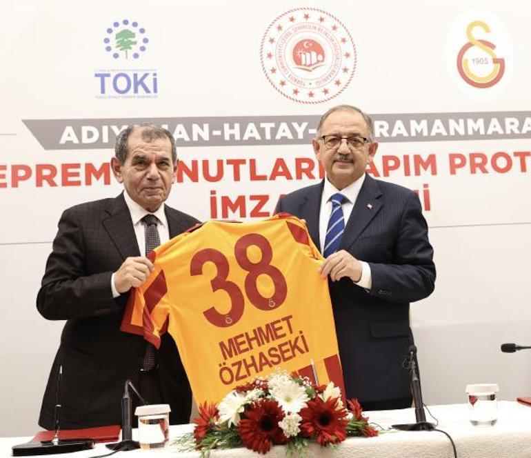 Galatasaray ve TOKİ arasında 300 deprem konutu için protokol imzalandı