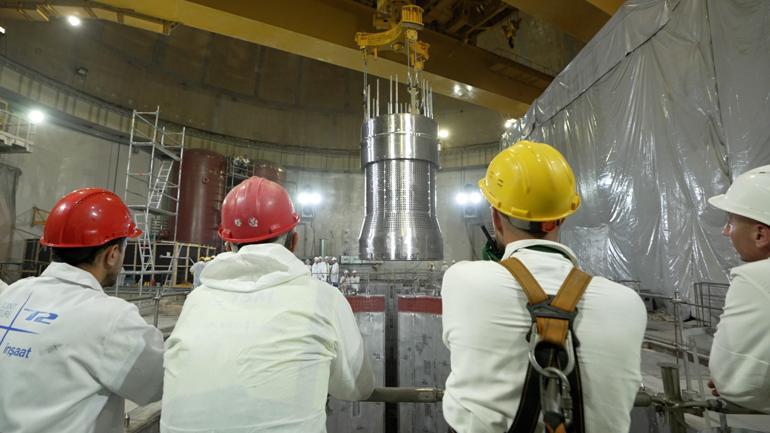 Akkuyu NGS’nin 1’inci ünitesinde reaktör kurulumu testi tamamlandı
