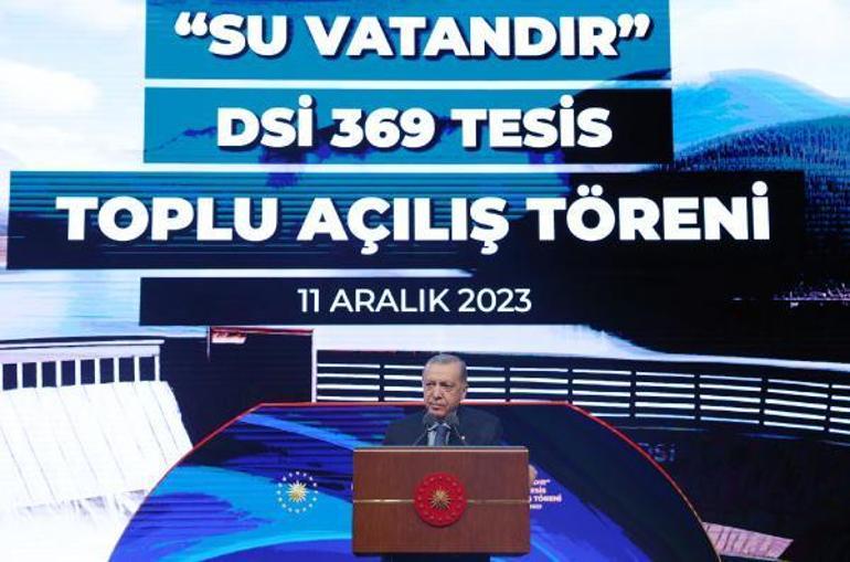 Erdoğan: 85 milyonu su verimliliği seferberliğimize desteğe çağırıyorum