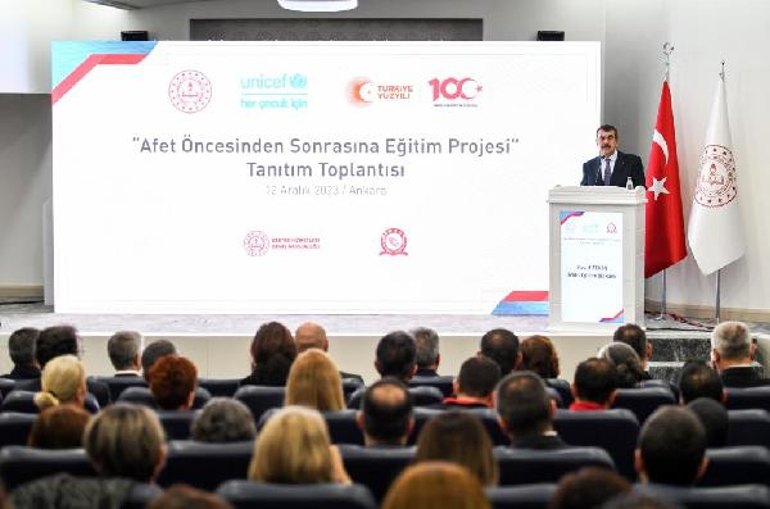 Bakan Tekin: Afetlere insan etkisini azaltmak için eğitim sürecini hazırlayacağız