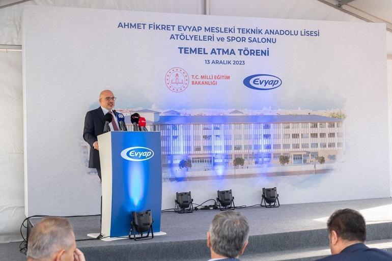 Ahmet Fikret Evyap Mesleki ve Teknik Anadolu Lisesi’nin temel atma töreni gerçekleştirildi