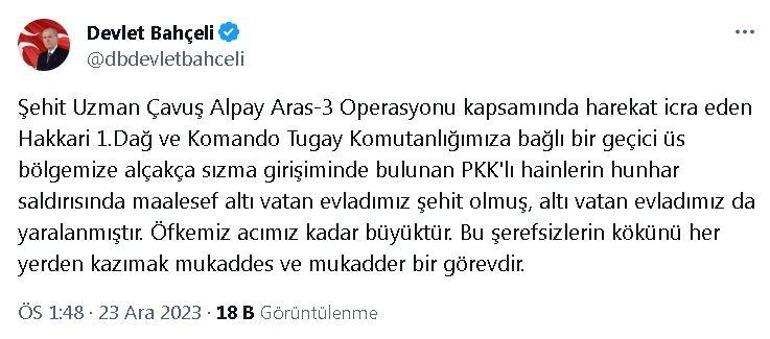 Bahçeli: Öfkemiz, acımız kadar büyüktür