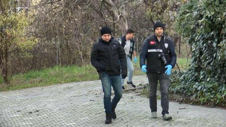 Büyükçekmecede bir binanın önünde el bombası bulundu