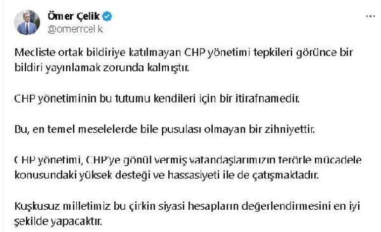AK Partili Çelik: CHP yönetimi, başka hesapların peşinde koşmuştur