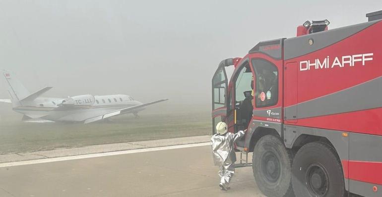 Diyarbakırda özel jet pistten çıktı