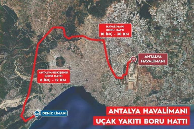 Uraloğlu: Antalya Havalimanına uçak yakıtı, boru hattıyla taşınacak