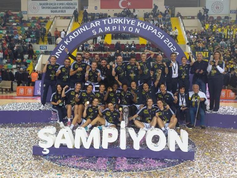 Kadınlar Türkiye Kupasında şampiyon Fenerbahçe