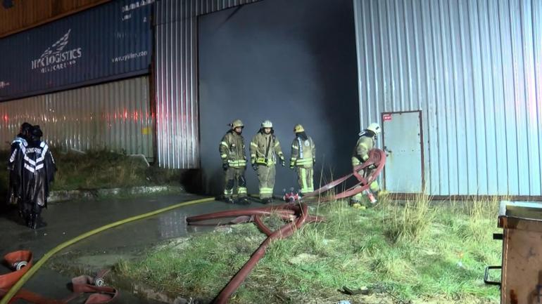 Arnavutköyde film platosunda yangın