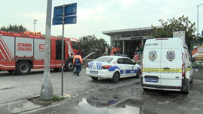 Yenikapıda İspanyol raylara atladı
