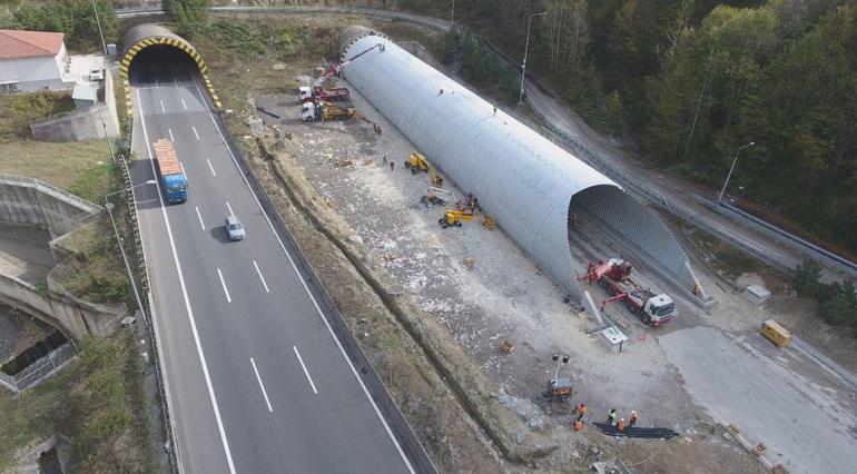 Bolu Dağı Tünelinin İstanbul yönü 60 metre uzatılacak