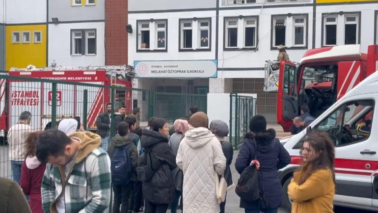 Sultangazide okulda yangın paniği