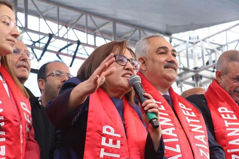 Gaziantepte, başkanlığa 3üncü kez aday gösterilen Şahine coşkulu karşılama