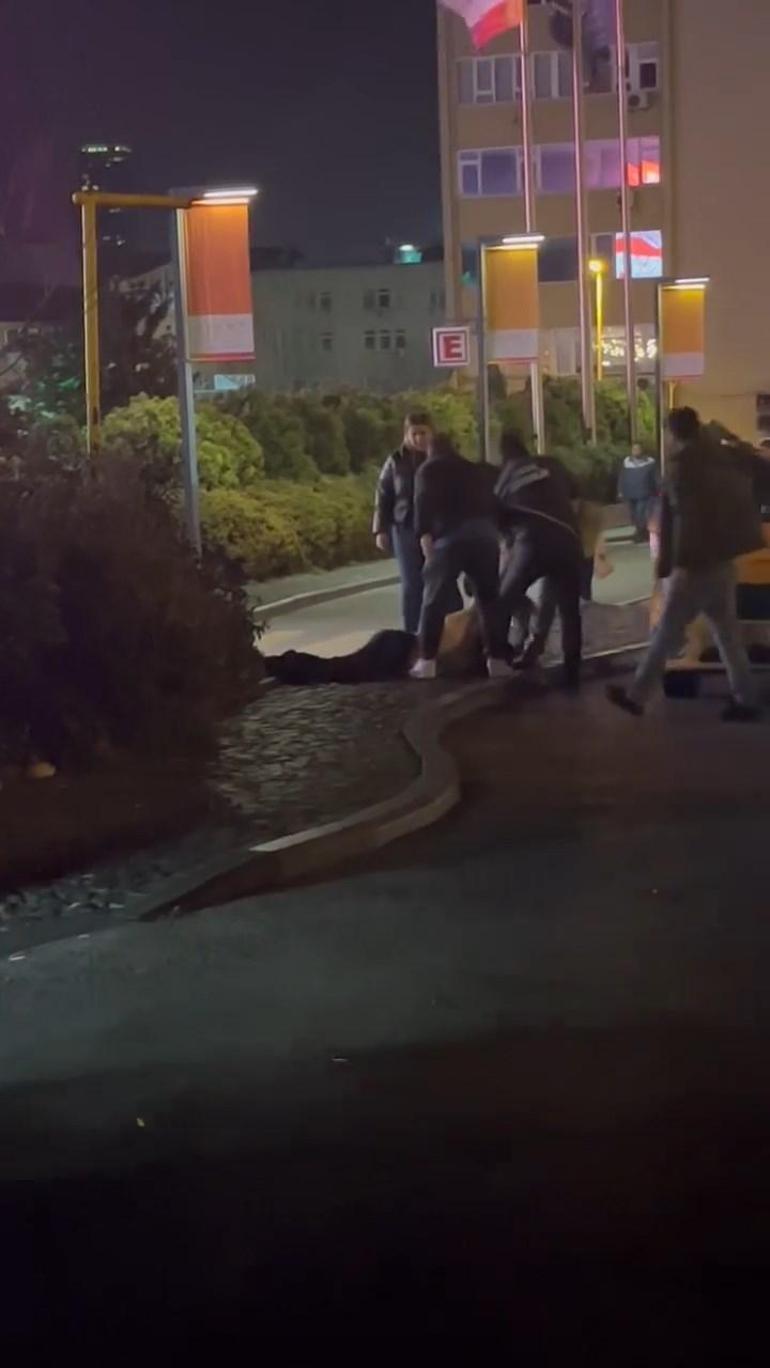 Şişlide taksi şoförü kadını yerde sürükleyerek darbetti