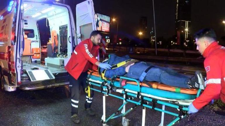 Ataşehir D-100de zincirleme kaza; araçlara çarpan sürücü alkollü çıktı