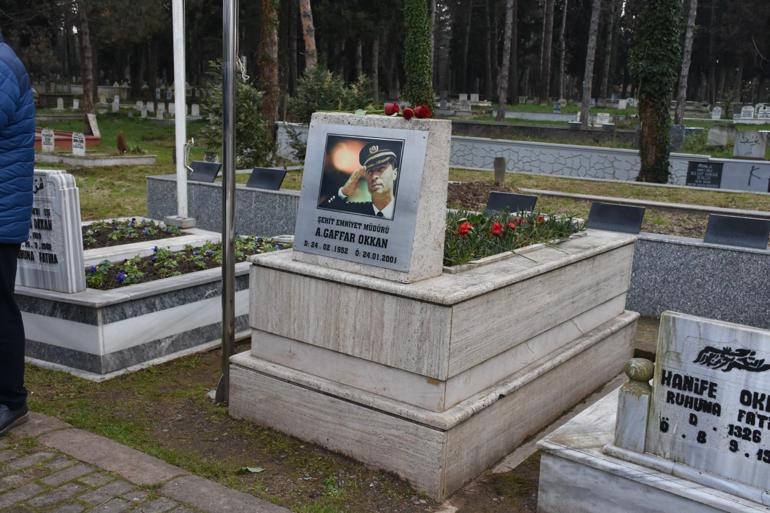Emniyet Müdürü Okkan, şehit edilişinin 23üncü yılında mezarı başında anıldı