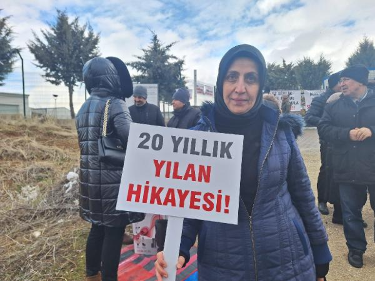 Ankarada kooperatif üyelerinden 20 yıldır başlamayan inşaata tepki