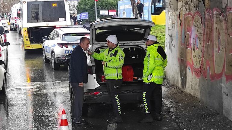 Beyoğlunda virajı alamayan İETT otobüsü alt geçit duvarına çarptı: 7 yaralı