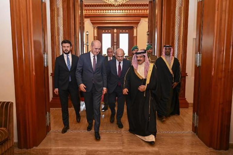 TBMM Başkanı Kurtulmuş, Bahreyn’de mevkidaşı Musalam ile görüştü
