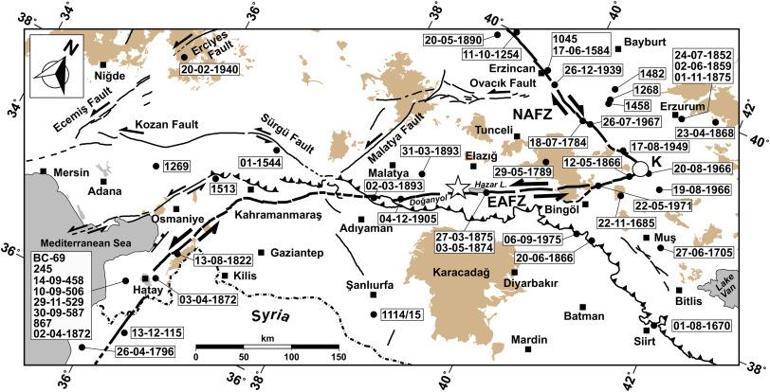 Elazığ ile Bingöl arasındaki kırılmayan fay, 7lik deprem oluşturabilecek potansiyele sahip’
