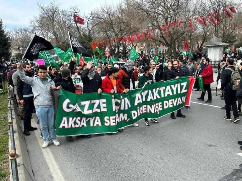 Fatihte Filistine destek yürüyüşü