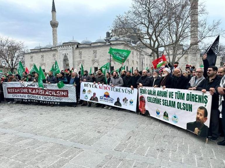 Fatihte Filistine destek yürüyüşü