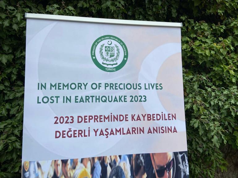 Pakistan Büyükelçiliğinde depremde hayatını kaybedenler için fidan dikildi